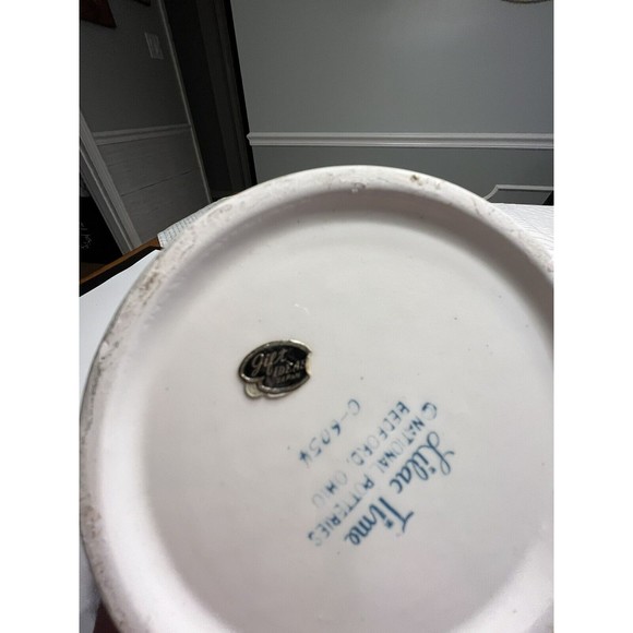 Vtg National Potteries LILAC TIME Bedford Ohio Juicer Pitcher & 5 Juice Glasses - Picture 10 of 16